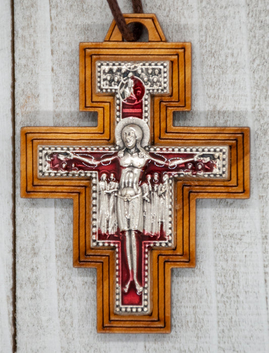 2" San Damiano Cross Necklace