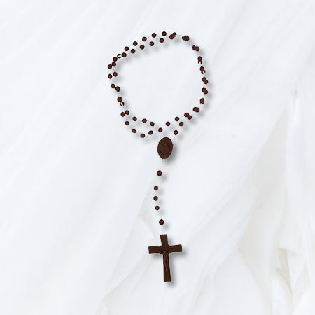 Plastic Economy Rosary (Brown)