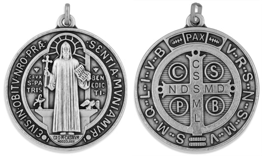 Deluxe 2" Saint Benedict Medal by Venerare