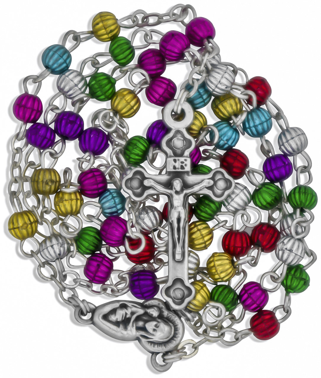 Small Kiddie Rosary with Multicolor Beads