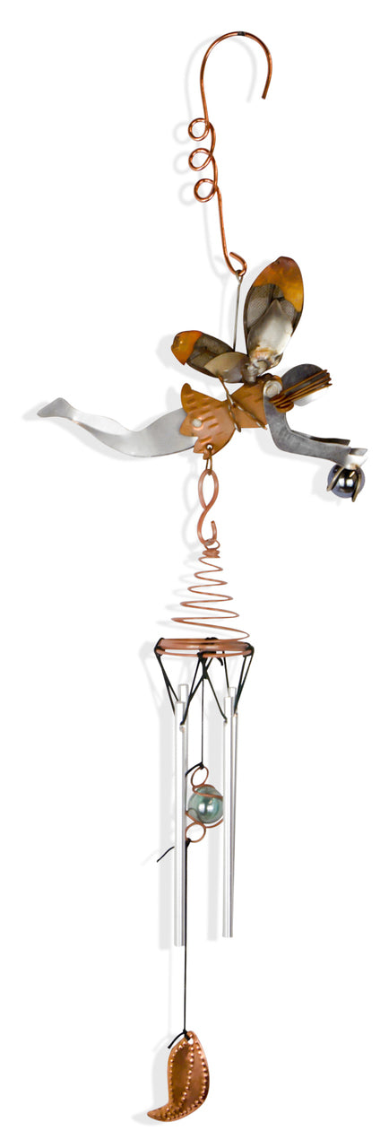 Hanging Fairy and Wind Chimes Garden Ornament