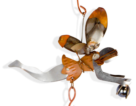 Hanging Fairy and Wind Chimes Garden Ornament