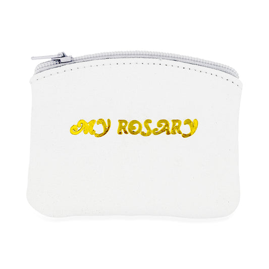 Genuine Leather "My Rosary" Rosary Pouch