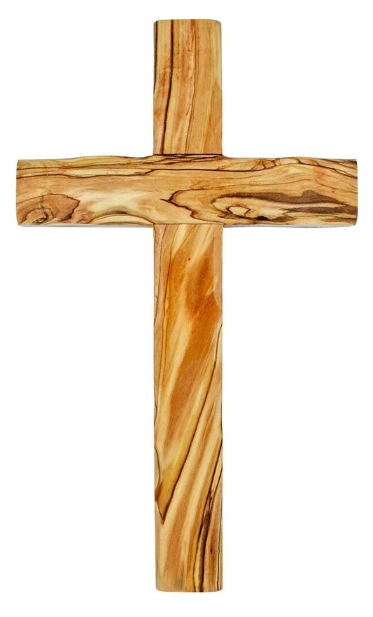 Hand-Carved Wall Cross 8"