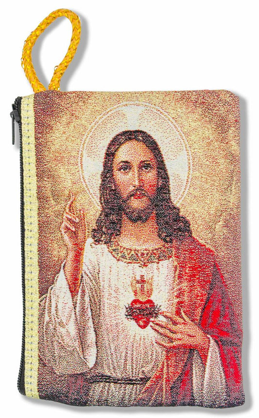 Tapestry Rosary Pouch