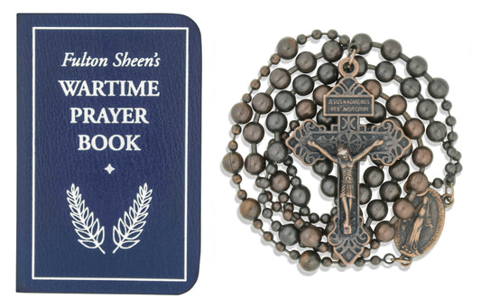 Soldier of God Rosary with Book (Antique Copper Finish)