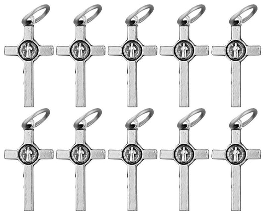 Saint Benedict Cross Bracelet Charms 20mm