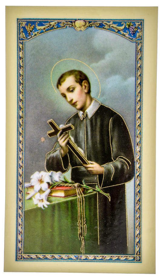 Traditional Holy Cards with Catholic Art and Prayers (Saint Gerard)