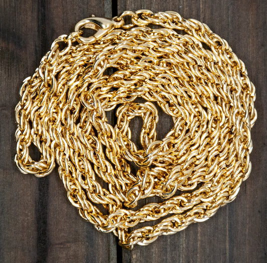Bishop Clergy Chain Goldtone Necklace for Pectoral Cross (40 Inches)