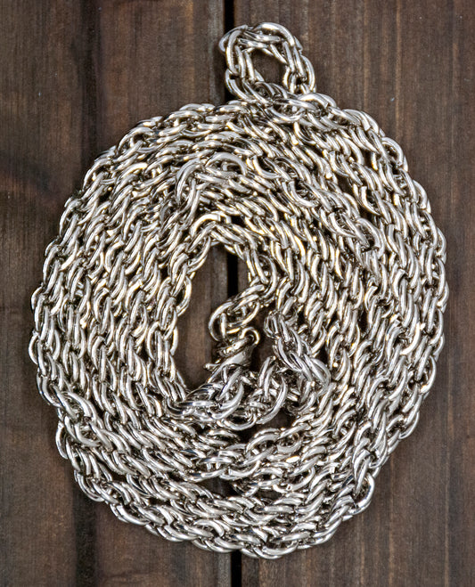 Heavy Stainless Steel Chain for Pectoral Cross and Saint Medals (40 Inches)