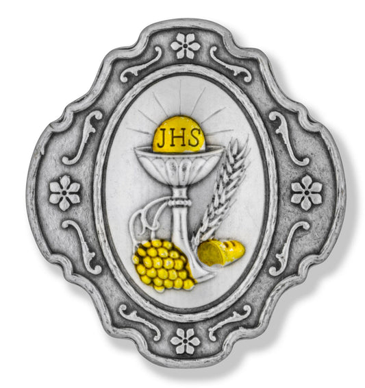 Catholic Rosary and Case Gift Set - First Communion with Gold Accents