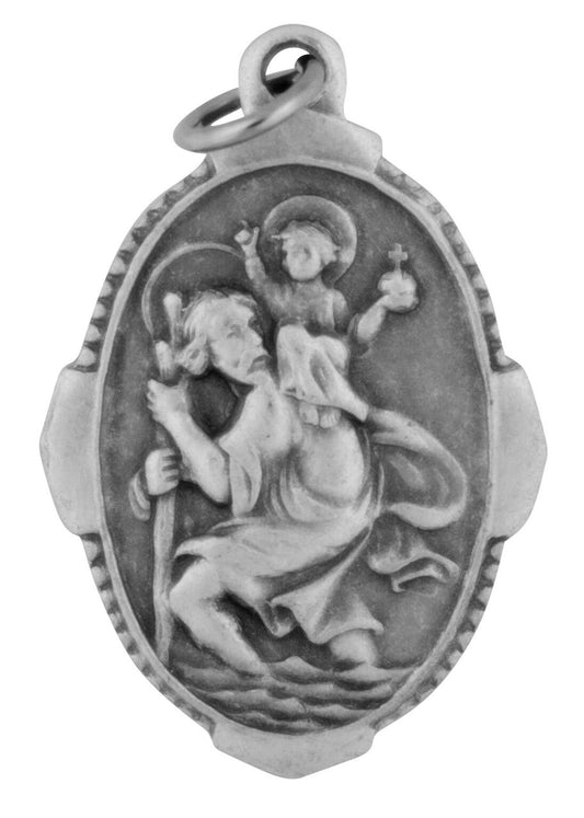 Traditional Catholic Saint Medal - st christopher