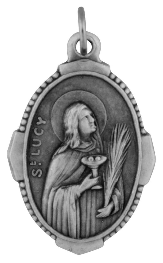 Traditional Catholic Saint Medal - St. Lucy