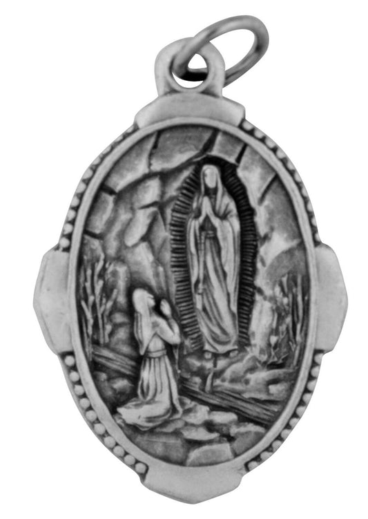 Traditional Catholic Saint Medal - Our Lady of Lourdes