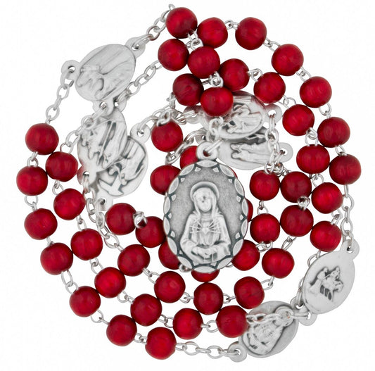 Red Wood Sorrows Rosary