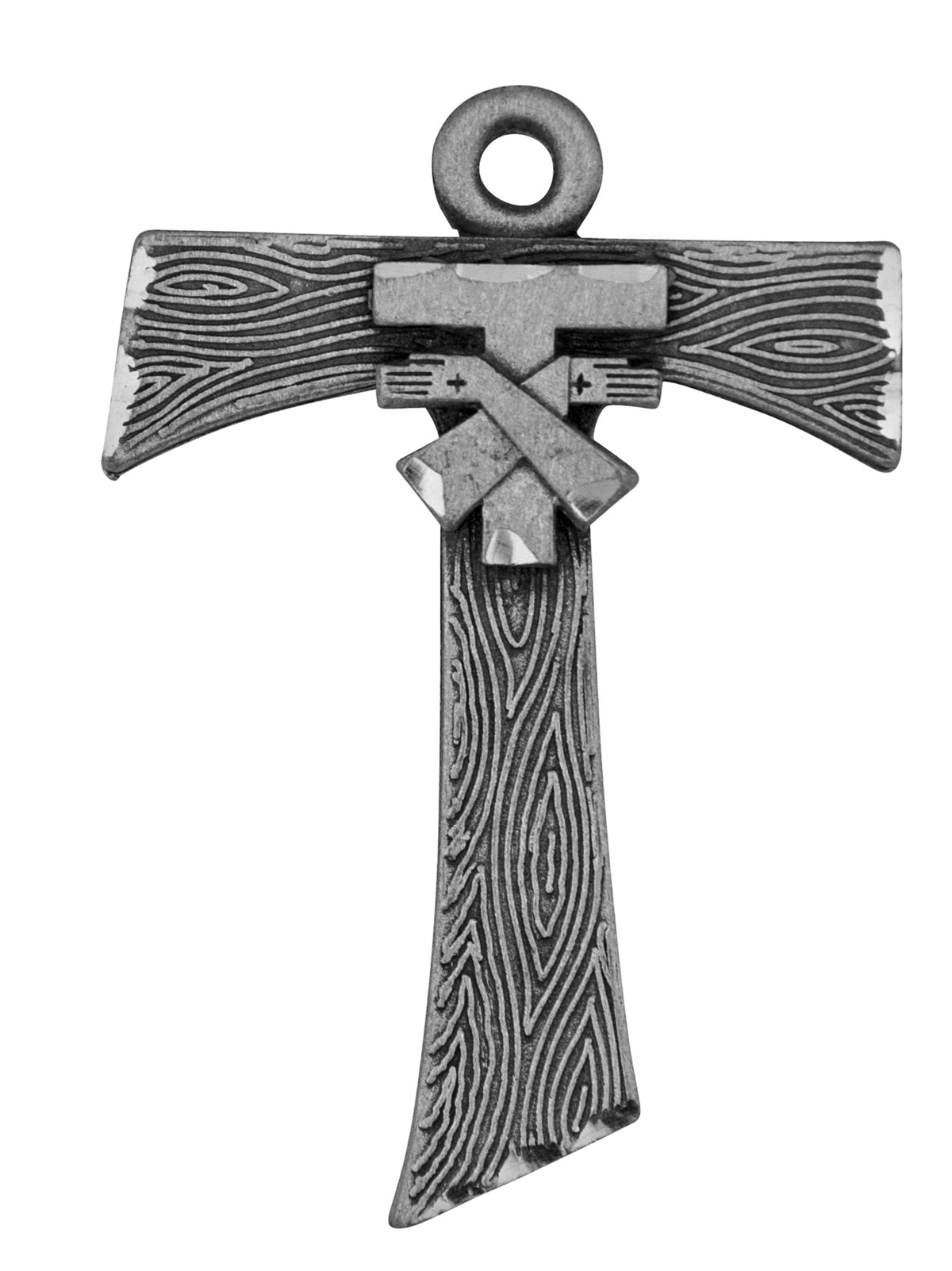 Pewter Tau Cross Pendant