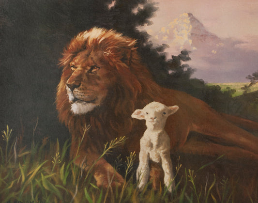 11" The Lion and the Lamb Artwork Print