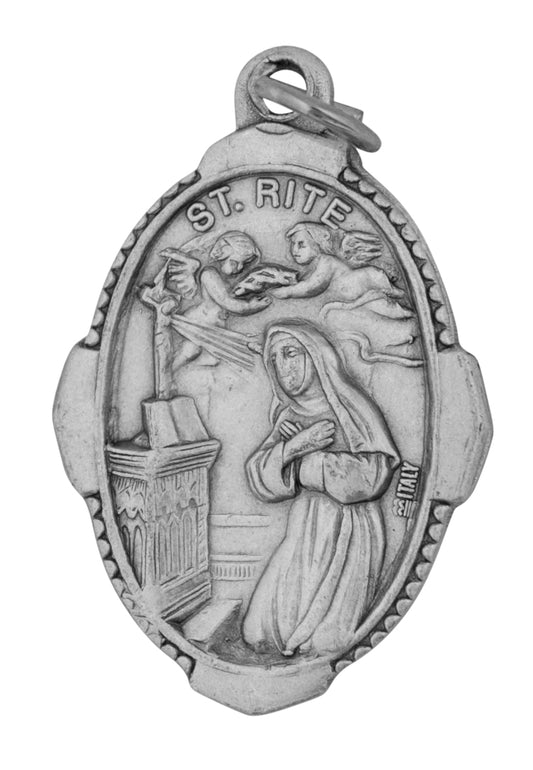 1" Traditional Saint Medals (st rita)