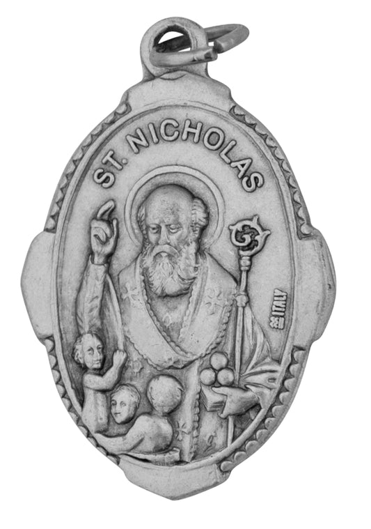 1" Traditional Saint Medals (st nicholas)