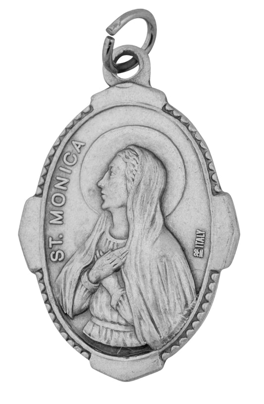 1" Traditional Saint Medals (st monica)