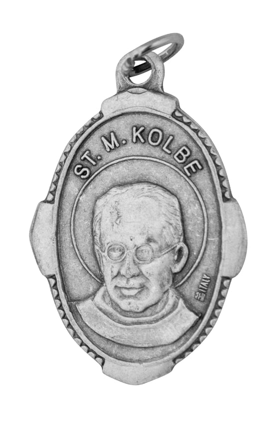 1" Traditional Saint Medals (st maximilian kolbe)