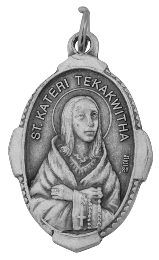 1" Traditional Saint Medals (st kateri)