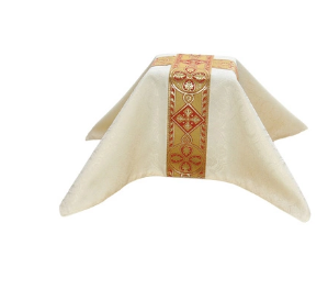 White/Gold Funeral Urn Pall
