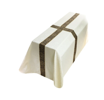 White/Black & Gold Funeral Pall