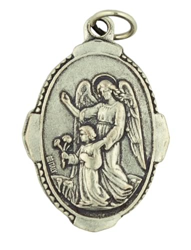 10 Pack of Guardian Angel Medals | Great for First Holy Communion and First Holy Confirmation | Great Catholic Gift | Religious Medallion for Jewelry and Home