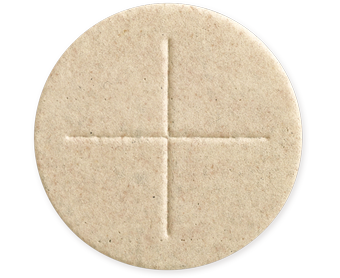 2 3/4" diameter Whole Wheat Celebrant Altar Bread box of 50