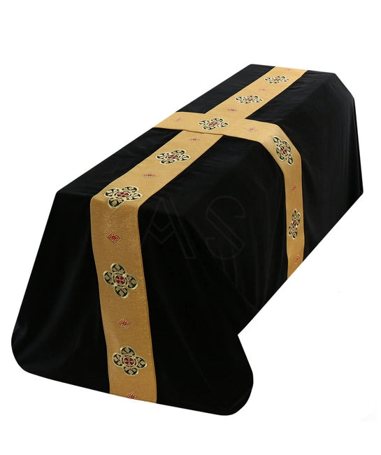Black/Gold Funeral Pall