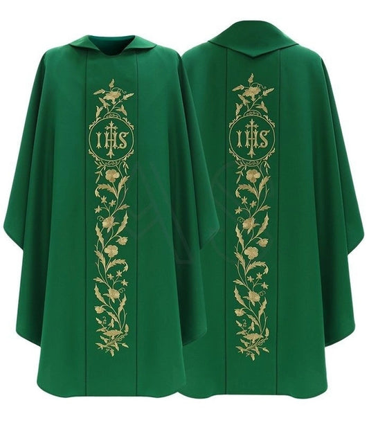 Dark Green Gothic Chasuble