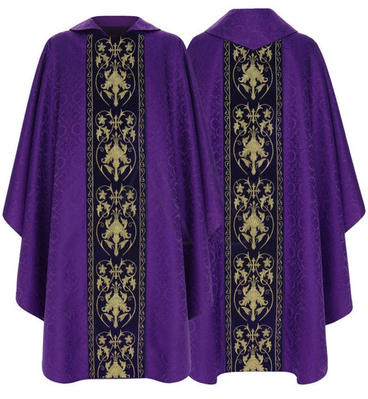 Dark Purple Gothic Chasuble