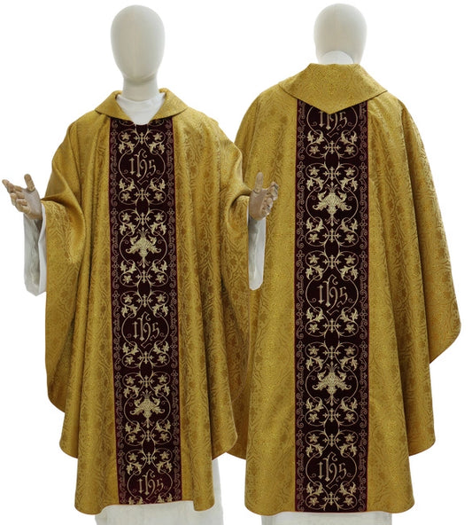 Gold/Dark Red Gothic Chasuble