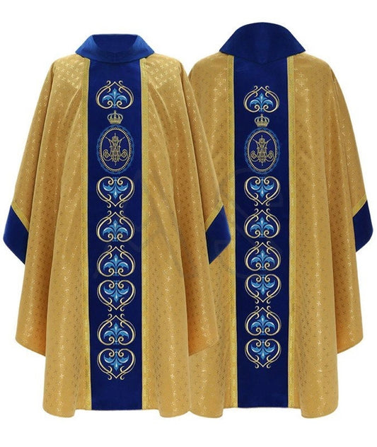 Gold/Blue Gothic Chasuble