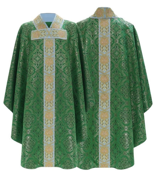 Green/Gold Gothic Chasuble with Matching Stole