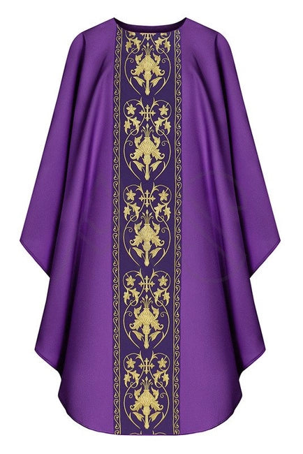 Purple/Gold Gothic Chasuble
