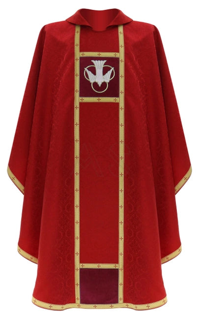 Red Gothic Chasuble "Holy Spirit"