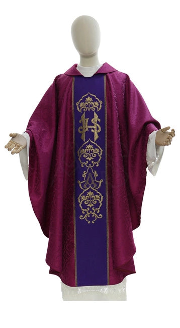 Roman Purple Gothic Chasuble