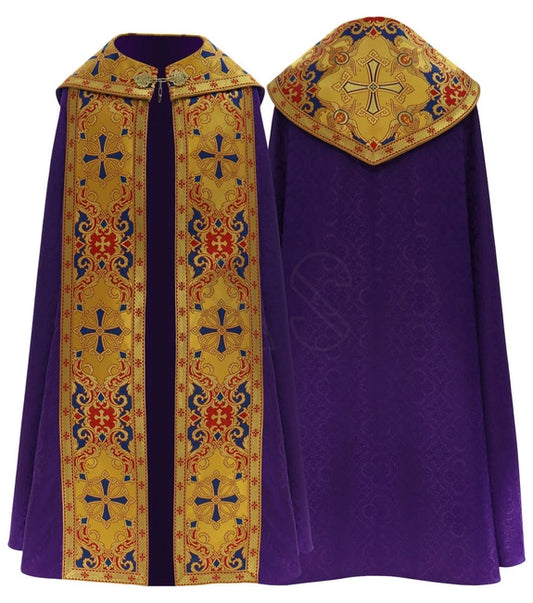 Purple/Gold Gothic Cope with Matching Stole