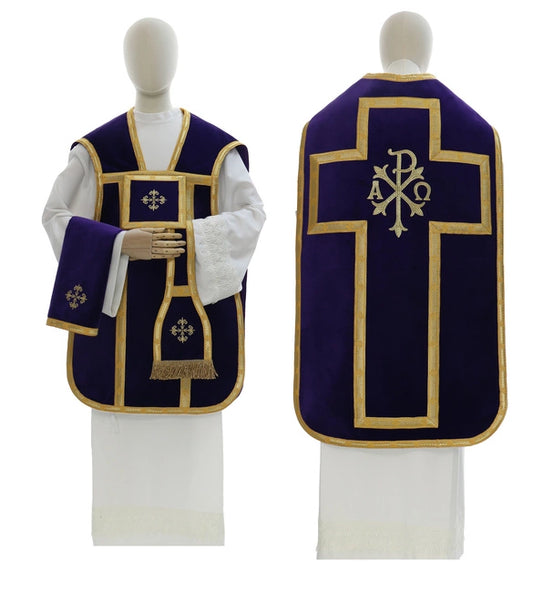 Purple Roman Chasuble