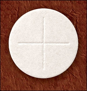 1-3/8" Diameter Altar Bread White ( Cross Design ) box of 1000