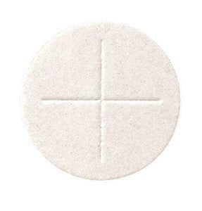 1-3/8" Diameter Altar Bread White ( Cross Design ) box of 1000