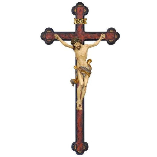 Corpus Leonardo Cross Baroque Antique - Made in Italy - 6 Inches