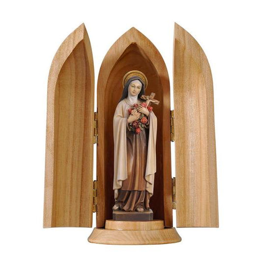St. Theresa of Lisieux in Niche - Made in Italy - 4 Inches