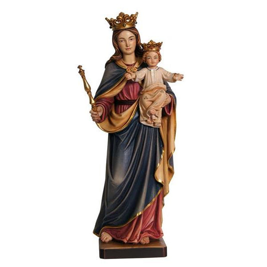 Our Lady Help of Christians - Regina coeli Painted Wood Statue -35 Inches