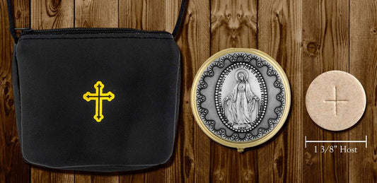Burse and Pyx Combo Listing (Silver Immaculate Conception)
