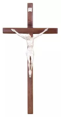 The Sacred Redemption Walnut Cross with Antique Ivory Corpus Deluxe Edition