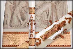 Luke 24 Paschal Candle