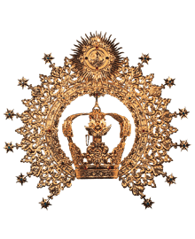 Statue Crown with Corona | 7 Sizes | Richly Detailed Ornamented